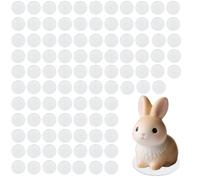 BMYUK 100 PCS 25mm Clear Circles Acrylic Sheet Mini Round Bases Model Miniatures Painting Figures Tabletop Games War gaming Hobby 2mm thick