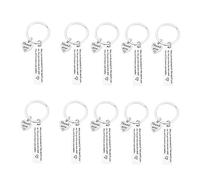 BMYUK 10PCS Thank You Gift Keychain Appreciation for Coach Social Worker Employee Staff Colleague Teacher Mentor Doctor Nurse May You Be Proud of The Work You Do