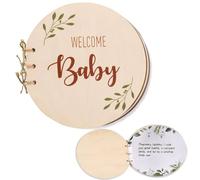 BMYUK Baby Shower Guest Book Baby Shower Sign in Guest Book with Watercolor Design Registry for Guest Check-in Blessings for The Baby Keepsake Gift for New Parents