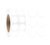 BMYUK Color Coding Dot Labels Round Stickers Red 0.5 Inch Round Natural Paper Sticker Adhesive Label Roll of 2000 (White)