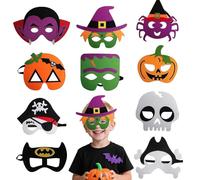 BMYUK Felt Masks for Boys & Girls with Elastic Rope Felt Eye Mask for Party Masquerade Cosplay Birthday Theme Parties