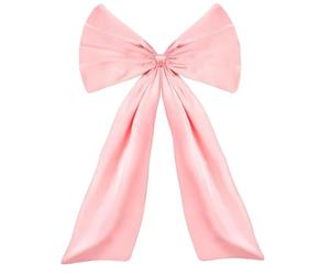 BMYUK Large Pink Bow Double Satin Bow Backdrop Themed Room Accessories Birthday Decorations Giant Pastel Pink Hanging Wall Decor for Wedding Baby Bridal Shower Party Supplies 24 * 36 Inch