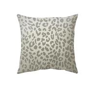 BMYUK Throw Pillow Case Cushion Cover Cute Snow Leopard Pattern Grey Scale Pillow Case Home Decor Square Living Room Couch Bed Sofa Car45X45 CM/8 x 18 Inch