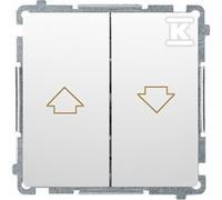 BMZ1.01/11 Basic White Blind Switch Module