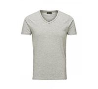 Jack and Jones Basic V-Neck Short Sleeve Men's T-Shirt Light Grey Melange XX-Large
