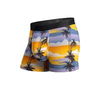 BN3TH Men’s Classic Icon Trunk, 3D Pouch, Anti-Chafe, Breathable, Premium TENCEL Modal, No-Roll Waistband, 3.5" Inseam, Palm Tree Horizon-mimosa, M
