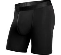 BN3TH Men's Classic Boxer Briefs with Fly and 3-D Pouch - Breathable, Anti-Chafing Athletic Design, Black, L