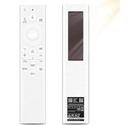 BN59-01385A Replacement Voice Remote Control for S-amsung, Universal Solar Remote Control for Smart TVs with 4 Shortcut Buttons, Compatible with The Frame Neo QLED, Crystal UHD series TVs, White