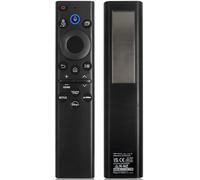 BN59-01385A Solar Voice Remote Replacement for Samsung Frame TV Remote with Bluetooth Rechargeable Solar Cell, Compatible with Samsung 2021-2024 Neo LED Smart 4K Ultra HD TV, 4 Shortcut Buttons, Black