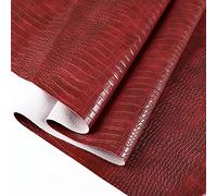BNALU Vinyl Quilted faux leather auto headboard Leather Chair Sofa Fabric for upholstery DIY Crafts Sewing Car cushion Waterproof Leatherette 55" Wide by the meter(Color:Red)