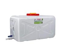 BNALU Water jerry can 50L/96L/150L Household Food Grade Plastic Tank Oversized Thick Horizontal Rectangular Tank Water Tub Outdoor Large Capacity Storage Tank(Size:96L)