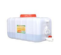 BNALU Water Jerry Can Outdoor Travel Multifunctional Water Tank 60L Rectangular White HDPE Bucket With A Lid