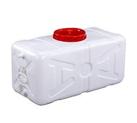 BNALU Water jerry can Plastic Water Container Drum 25L/30L/45L/75L/110L/155L/200L，Camping Square Barrel Plastic Bucket，Large White Food-grade Water Storage Container With Lid And Handle(Size:110L)