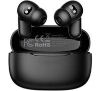 BNARQP MS112 AI Translation Earbuds Real Time, 135 Language Translator Earbuds, Heart Rate Sensing Audifonos Traductores Inglés Español, 4-in-1 Translating Bluetooth Headphones for Travel Black