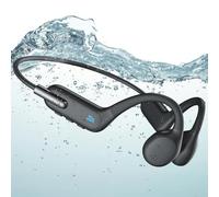 BNARQP Swimming Headphones, Bone Conduction Open Ear Headphones IP68 Waterproof Wireless Bluetooth 5.3 built-in MP3 Player 32G for Swimming, Running, Cycling