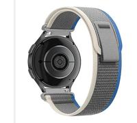 BNBUKLTD 20mm Nylon Strap For Reflex Active Series 4 5 6 7 9 10 12 13 14 15 17 23 26 31 42 44 Women/Men,Stretchy Sport Solo Loop Bands (Grey/Blue)