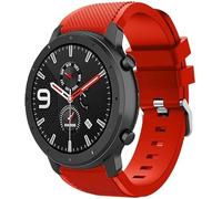 BNBUKLTD 20mm Strap For Reflex Active Series 4 5 6 7 9 10 12 13 14 15 17 23 26 31 42 44 Soft Silicone Sport Band Classic Buckle (Red)