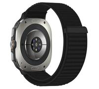 BNBUKLTD 20mm Strap For Samsung Galaxy Watch 7 6 5 4 Fe 40 42 43 44 45 mm Classic Pro Women/Men,Stretchy Sports Solo trail Loop Bands Nylon (Black)