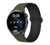 BNBUKLTD 22mm Strap For Huami Amazfit Stratos 1/2/3/4/GTR 2E / GTR 47mm/ GTR 2/3 / 4 / Pro/Pace/Sport/Stratos 2S/ Balance 1/2/ Bip 5/6, Magnetic Silicone Loop Band Women/Men (Green)