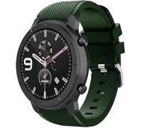 BNBUKLTD 22mm Watch Strap For Reflex Active Series 18/22/29/30/36/39/43/45/54 Band Soft Silicone Sport Band Classic Buckle (Dark Green)