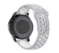 BNBUKLTD Compatible For Huami Amazfit BIP/Lite/GTR 42mm / GTS/GTS 2/ BIP U/BIP S/GTS 2 Mini/GTS 2e Strap Silicone Wrist Smart Watch Band Sports Breathable (Grey/White)