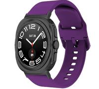 BNBUKLTD Compatible with Samsung Galaxy Watch 8 Classic Ultra Strap 1/2 40 42 44 45 46 47mm FE Pro 4 5 6 7, Soft Silicone Sport Band Classic Pro (Purple, Galaxy Watch 8 40/44/46mm)
