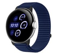 BNBUKLTD Elastic Nylon Strap for Google Pixel Watch 4 3 2 1 Straps 41mm,45mm Stretchy Braided Adjustable Sport Loop Straps trail Loop Bands Nylon (Navy, Google Pixel Watch 1/2/3 41mm /4 41mm)