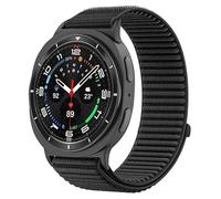 BNBUKLTD Nylon Strap for Watch Strap Band For Samsung Watch 7/8 Ultra 47mm Watch8 40 44 46mm Stretchy Braided Adjustable Sport Loop trail Loop (Black, Samsung Galaxy Watch 7/8 Ultra)