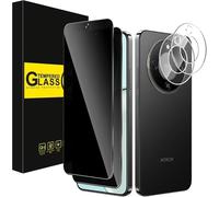 BNBUKLTD Privacy Screen Protector for Honor Magic8 Lite/Magic8 Pro [2+2 Pack] Anti-Spy Tempered Glass Film + Camera Lens Protector, Anti-Peeping Screen Protector (Honor Magic 8 Lite)