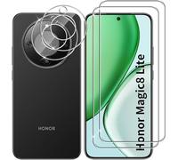 BNBUKLTD Screen Protector for Honor Magic 8 / Magic8 Lite/Magic8 Pro, 2 Pack Screen Protector + 2 Pack Camera Lens Protector, 9H HD Clear Anti-Scratch Tempered Glass Film (Honor Magic 8 Pro)