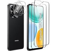 BNBUKLTD Screen Protector for Honor X5c Plus, 2 Pack Screen Protector + 2 Pack Camera Lens Protector, 9H HD Clear Anti-Scratch Tempered Glass Film