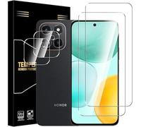 BNBUKLTD Screen Protector for Honor X6c, 2 Pack Screen Protector + 2 Pack Camera Lens Protector, 9H HD Clear Anti-Scratch Easy Installation Tempered Glass Film
