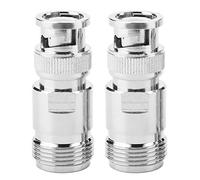 BNC Adapter 2pcs Type N Female Type N to BNC Adapter, RF Adapter N Female BNC Male,Female N to BNC,Binder Attachment RF N Female to BNC to BNC Male RF Connector Coaxial