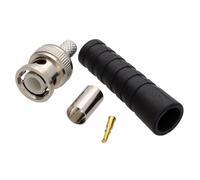 BNC Crimp Male Plug End for RG59/MF100 CCTV Camera Coaxial Cable Pack of 5