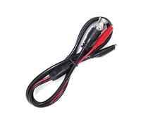 BNC Double Alligator Clip Test Cable with Silicone Insulation for Electronic Testing Tools