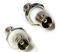 BNC Female Coupler Socket Adapter Connector Panel Mount Chassis CCTV Lead Joiner