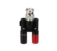 BNC Male Plug to Dual Banana Jack Female Coaxial Adapter Connector