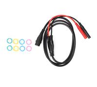 BNC Male Plug to Straight Banana Plug Coaxial Cable Oscilloscope Test Lead 100cm for Electronic Equipment Testing