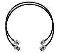 BNC Male to BNC Male Jumper Cable RG58 TUOLNK Low Loss 50 ohm CB Radio Coax Cable 20inch (50cm) BNC Wifi Antenna Extension Cable for HAM Radio Antenna 2 Pack, Black