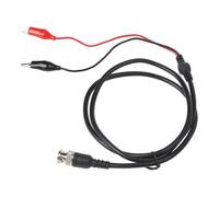 BNC Male to Dual Q9 Signal Test Line with Alligator Clip, Test Hook, and 4mm Banana Plug Cables for Oscilloscope Connection and Probe Power