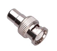 BNC Male to RCA Female Phono Adapter CCTV Power Coax Coaxial Coupler Connector Plug Adaptor Compatible with CCTV Security Camera / Surveillance Systems DVRs Cameras Switchers TV Cable | Nickel Plated