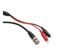 BNC Plug Test Measurement Lead with 2 x Crocodile Clips Black & Red Cable 2m