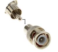BNC Plug to RCA Phono Plug Coupler Adapter - CCTV to Composite Video