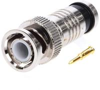 BNC Rg59 Male Compression Coax Connector for CCTV Security Camera DVR (20)