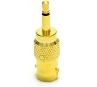 kenable BNC Socket to Composite 3.5mm Male Jack Plug Adapter GOLD
