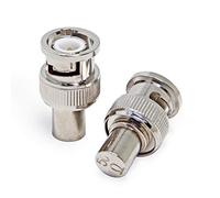 BNC Terminator 50 Ohm, 2 Pack BNC Male RF Coax Connector Adapter End