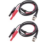 BNC to Dual 4mm Banana Plug Multimeters Meter Test Probe Lead Cable Wire 2pcs