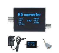 BNC to HDMI Video Signal Convertor,Audio Capture,4-IN-1 Composite CVBS AHD TVI CVI Converter Supporting Cable VGA for Camera/DVR/CCTV Security System