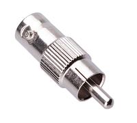 BNC to RCA Adapter, BNC Female socket to Phono Male Plug, CCTV Power Coax Coaxial Cable Coupler Connector Plug Adaptor Compatible with CCTV Security Camera Surveillance System Monitor TV DVRs Cameras