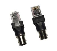 BNC to RJ45 Adapter BNC Female to RJ45 Male Connector Coaxial Cable Test and Inspection BNC Monitor Line Tester